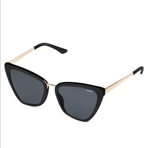 Quay x JLo “Reina” Cat-eye Sunglasses- Black. Includes Case.